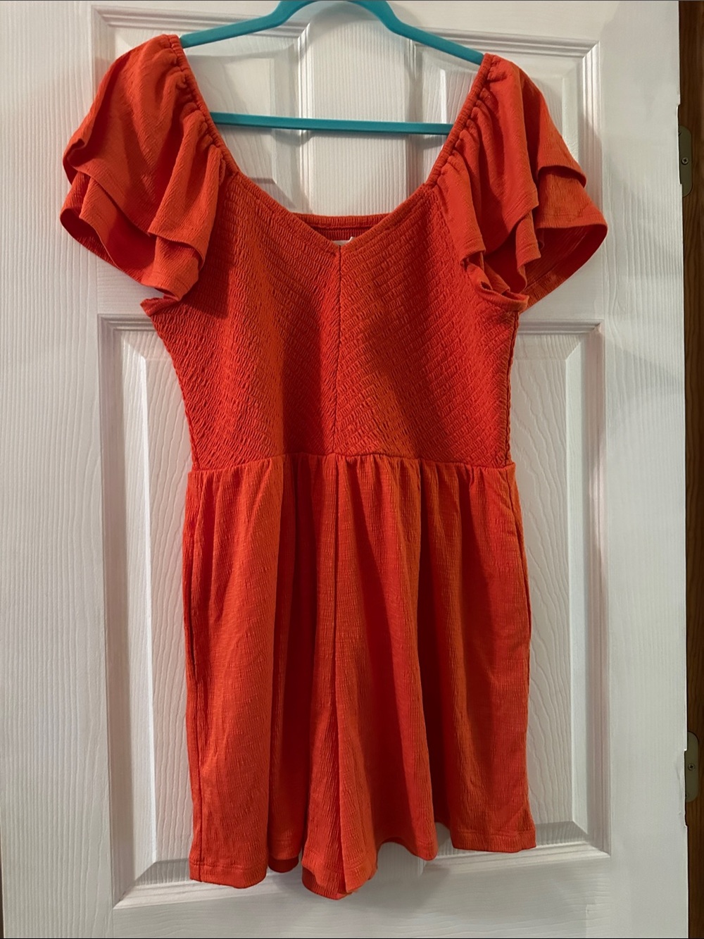 NEW! Orange Romper 0X